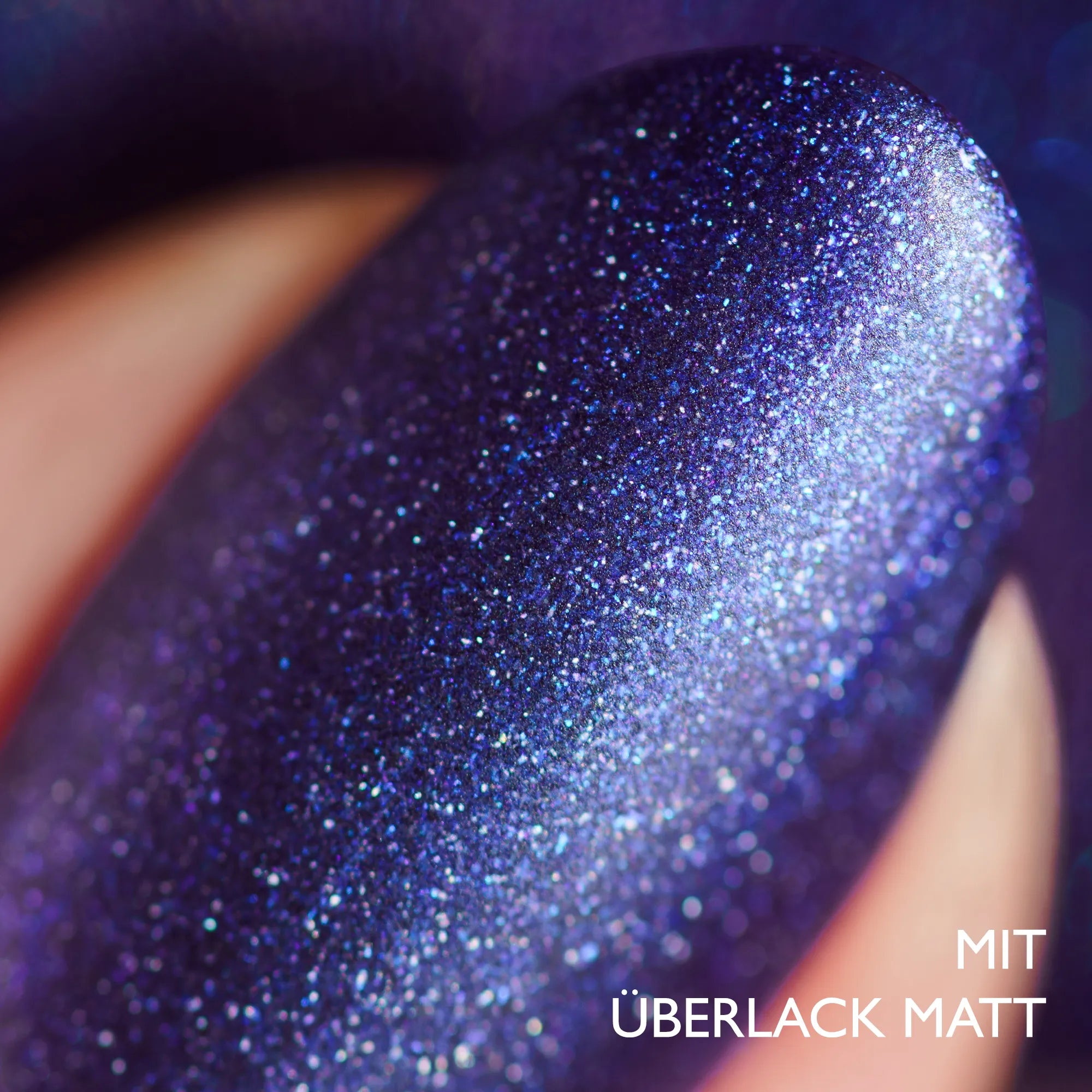 HERZLACK Nagellack mit Holo Glitzer Herbstzauber Blaubeerchen